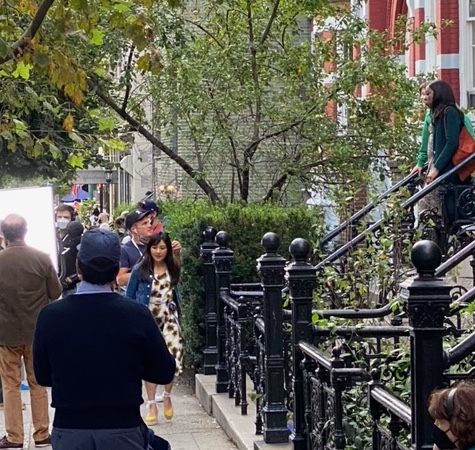 The Marvelous Mrs. Maisel Filming Throughout the UWS on Thursday