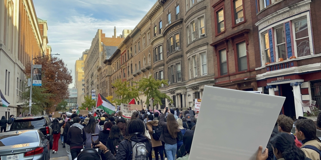 Pro-Palestinian Rally Protests Columbia's Suspension Of Two Student Groups